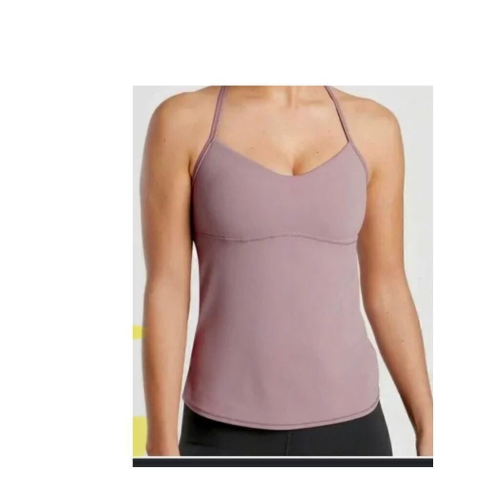 Athleta Vinyasa Top, Womens Small, Purple, Yoga, activewear